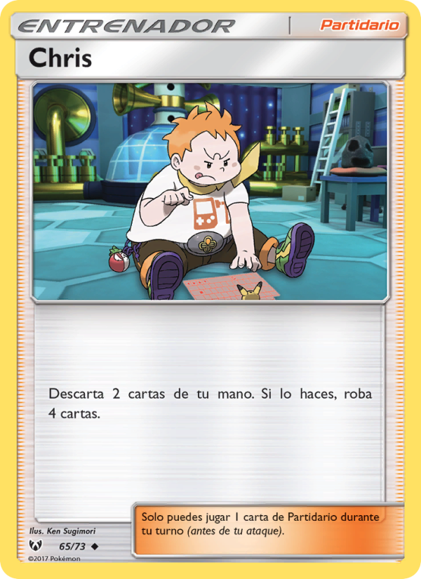Chris 65 — Leyendas Luminosas (Spanish Pokémon TCG card)