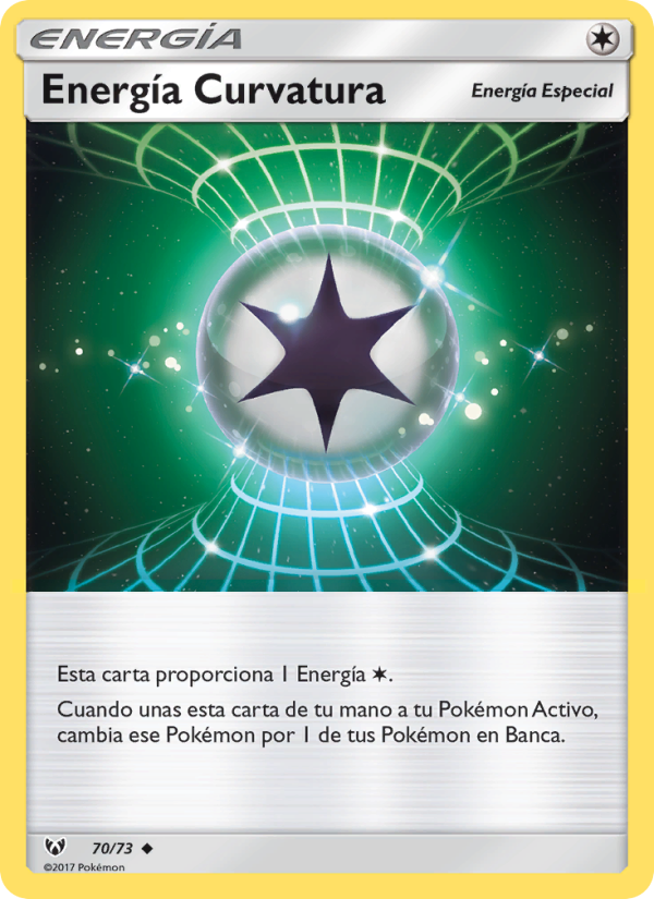 Energía Curvatura 70 — Leyendas Luminosas (Spanish Pokémon TCG card)