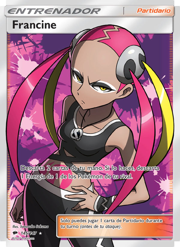 Francine 145 — Sombras Ardientes (Spanish Pokémon TCG card)