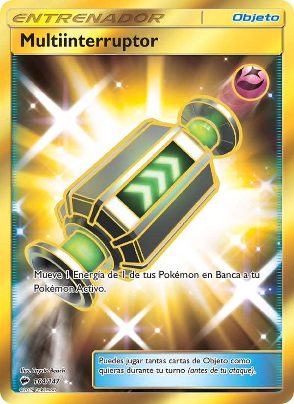 Multiinterruptor 164 — Sombras Ardientes (Spanish Pokémon TCG card)