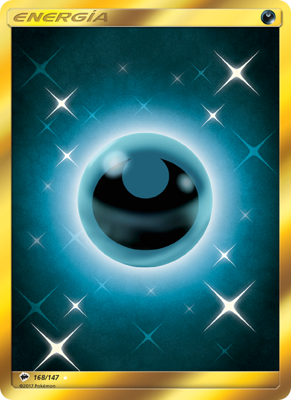 Energía Oscura 168 — Sombras Ardientes (Spanish Pokémon TCG card)