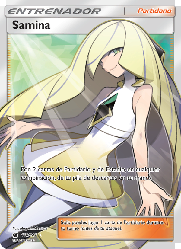 Samina 110 — Invasión Carmesí (Spanish Pokémon TCG card)
