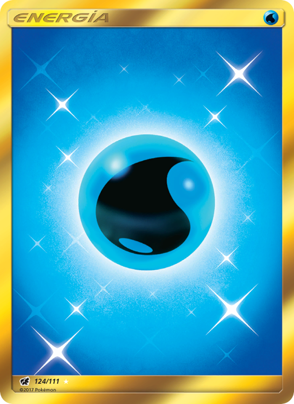 Energía Agua 124 — Invasión Carmesí (Spanish Pokémon TCG card)