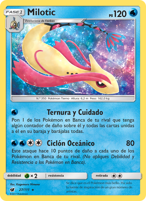 Milotic 27 — Invasión Carmesí (Spanish Pokémon TCG card)