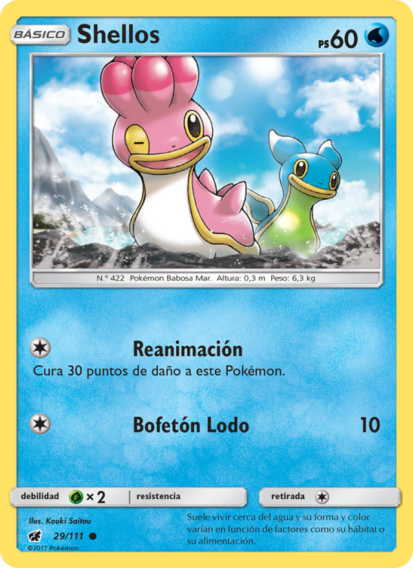 Shellos 29 — Invasión Carmesí (Spanish Pokémon TCG card)