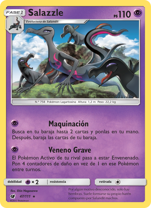 Salazzle 47 — Invasión Carmesí (Spanish Pokémon TCG card)