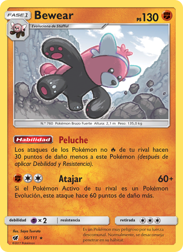 Bewear 56 — Invasión Carmesí (Spanish Pokémon TCG card)