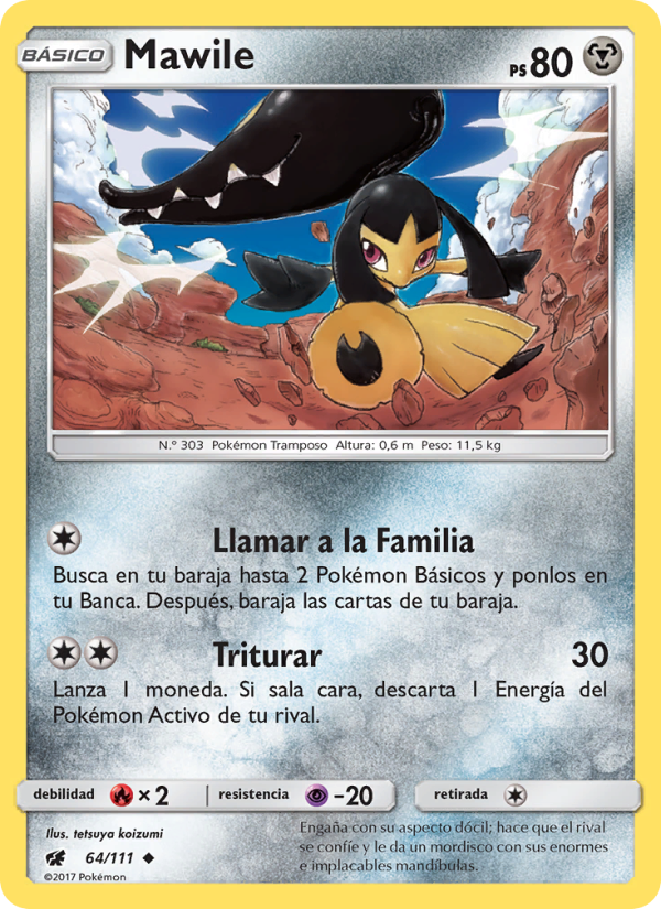 Mawile 64 — Invasión Carmesí (Spanish Pokémon TCG card)