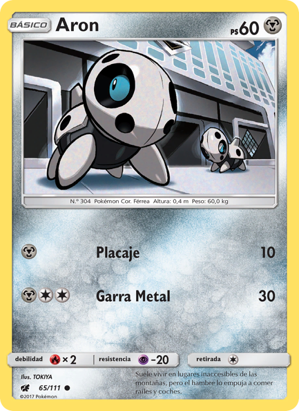 Aron 65 — Invasión Carmesí (Spanish Pokémon TCG card)