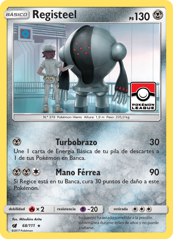 Registeel 68 — Invasión Carmesí (Spanish Pokémon TCG card)