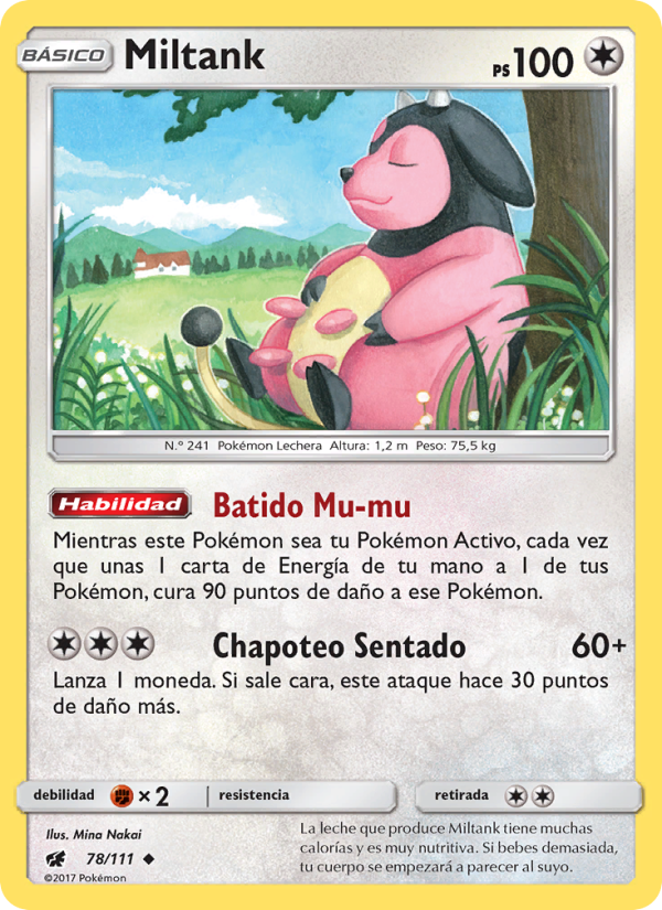 Miltank 78 — Invasión Carmesí (Spanish Pokémon TCG card)