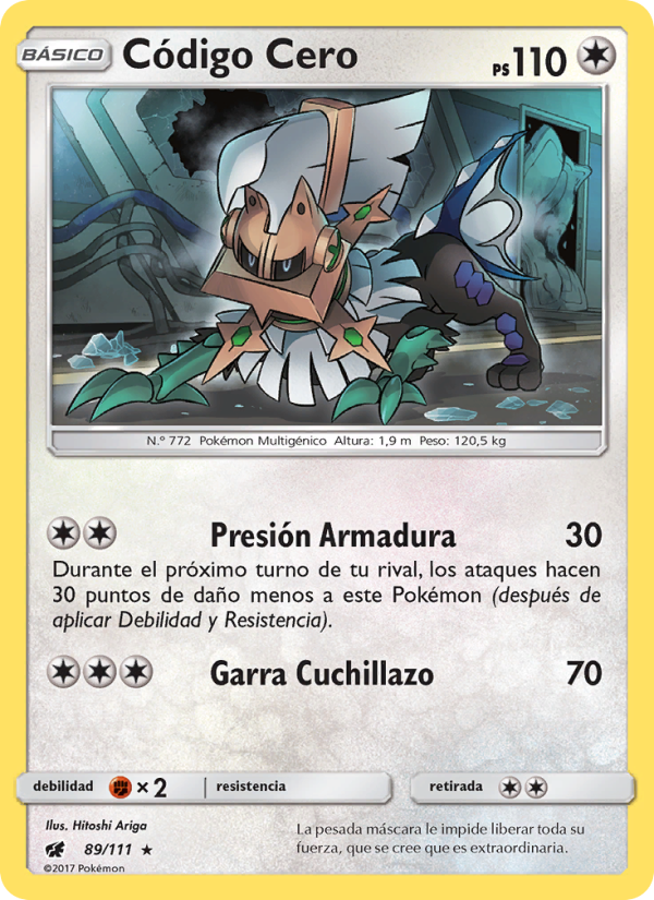 Código Cero 89 — Invasión Carmesí (Spanish Pokémon TCG card)