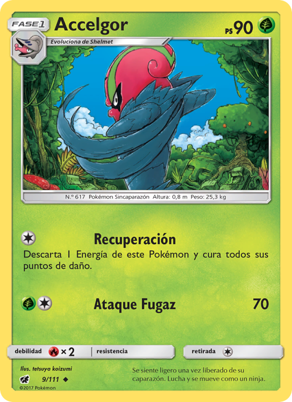 Accelgor 9 — Invasión Carmesí (Spanish Pokémon TCG card)