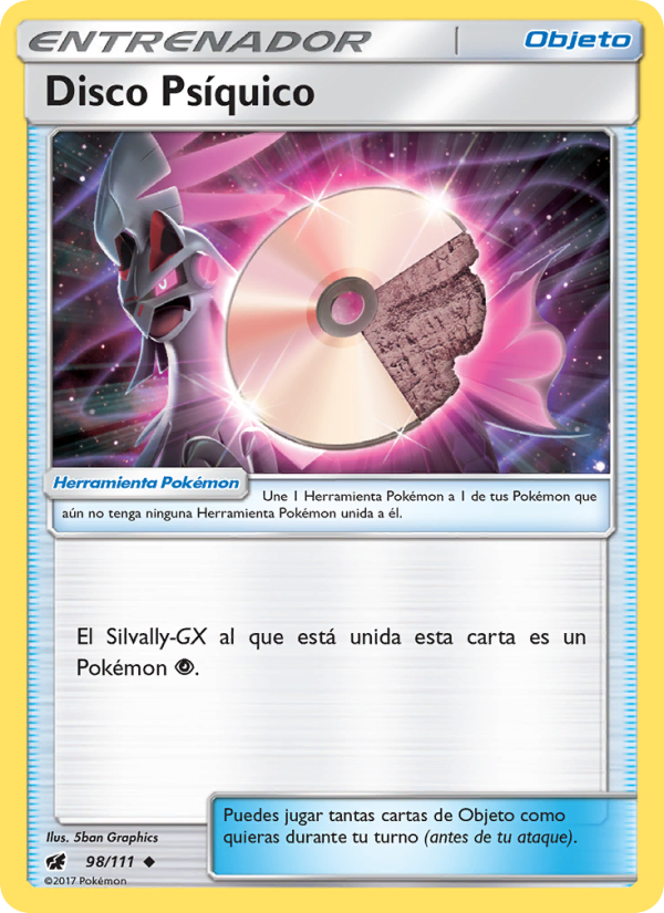 Disco Psíquico 98 — Invasión Carmesí (Spanish Pokémon TCG card)