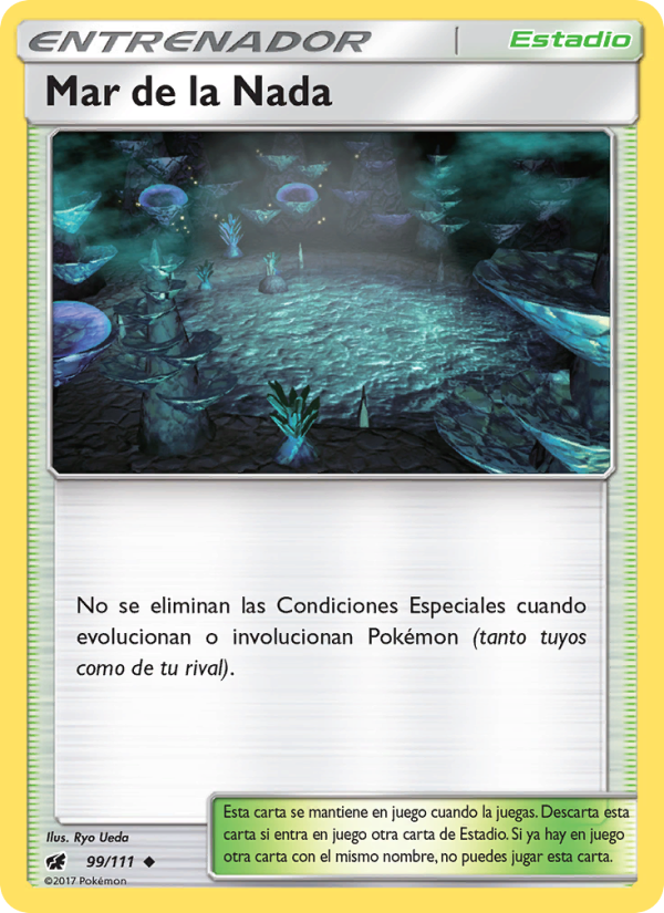 Mar de la Nada 99 — Invasión Carmesí (Spanish Pokémon TCG card)