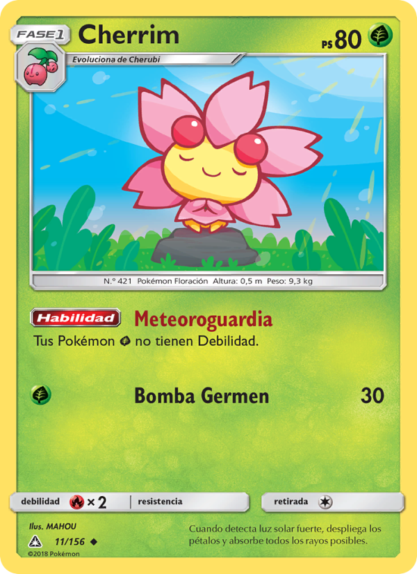 Cherrim 11 — Ultraprisma (Spanish Pokémon TCG card)