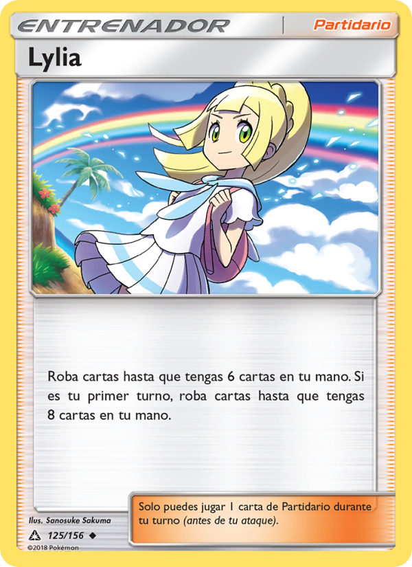 Lylia 125 — Ultraprisma (Spanish Pokémon TCG card)