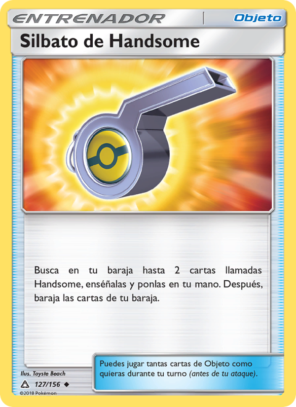 Silbato de Handsome 127 — Ultraprisma (Spanish Pokémon TCG card)