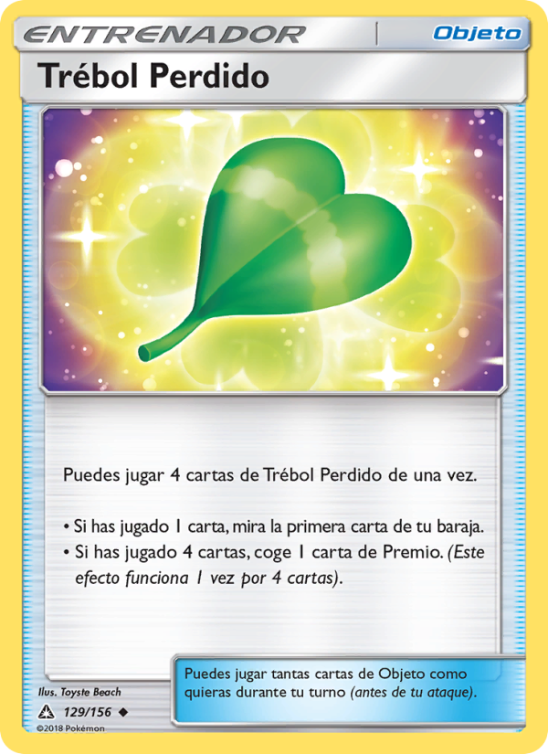 Trébol Perdido 129 — Ultraprisma (Spanish Pokémon TCG card)