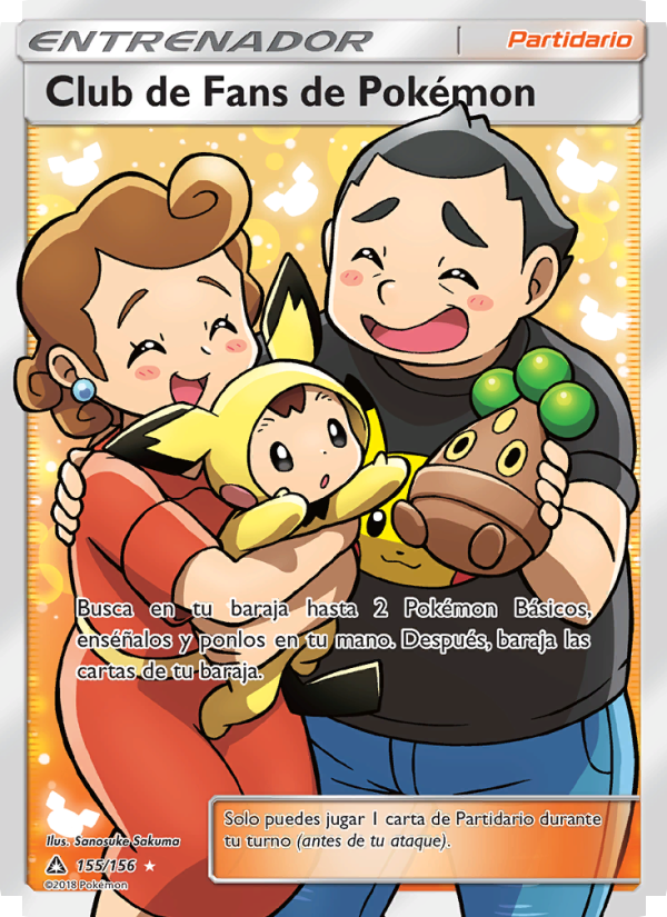 Club de Fans de Pokémon 155 — Ultraprisma (Spanish Pokémon TCG card)