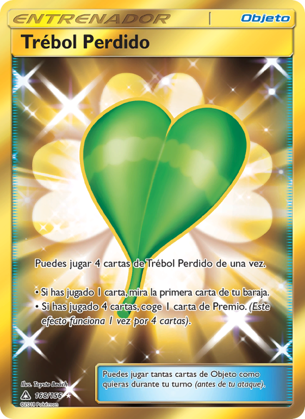 Trébol Perdido 168 — Ultraprisma (Spanish Pokémon TCG card)
