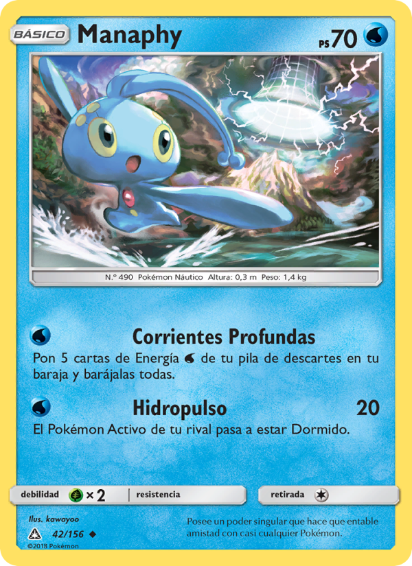 Manaphy 42 — Ultraprisma (Spanish Pokémon TCG card)