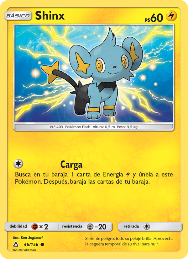 Shinx 46 — Ultraprisma (Spanish Pokémon TCG card)