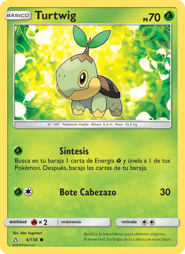 Turtwig 6 — Ultraprisma (Spanish Pokémon TCG card)