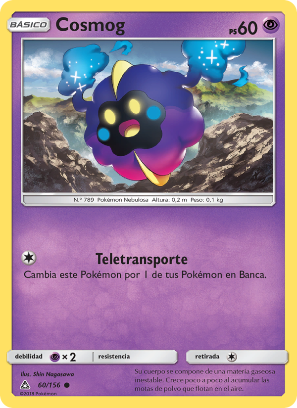 Cosmog 60 — Ultraprisma (Spanish Pokémon TCG card)