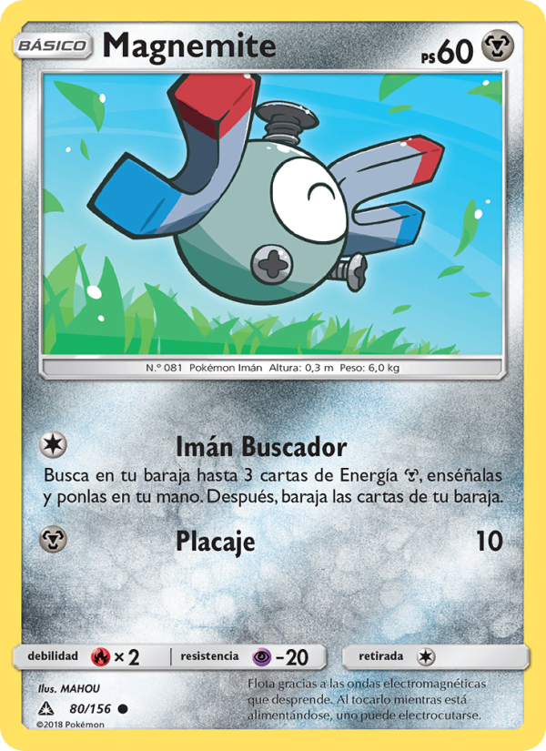 Magnemite 80 — Ultraprisma (Spanish Pokémon TCG card)