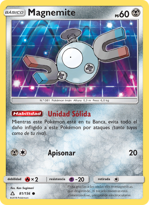 Magnemite 81 — Ultraprisma (Spanish Pokémon TCG card)