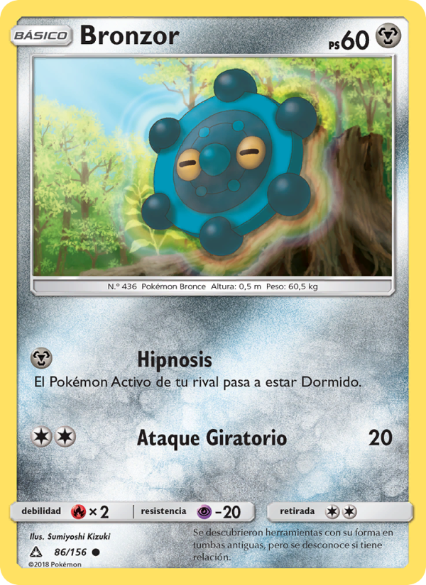 Bronzor 86 — Ultraprisma (Spanish Pokémon TCG card)