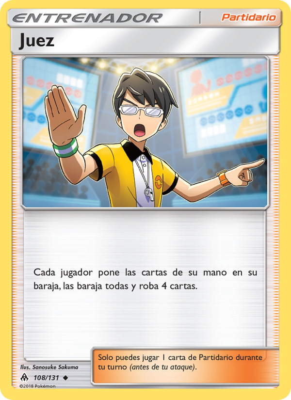 Juez 108 — Luz Prohibida (Spanish Pokémon TCG card)