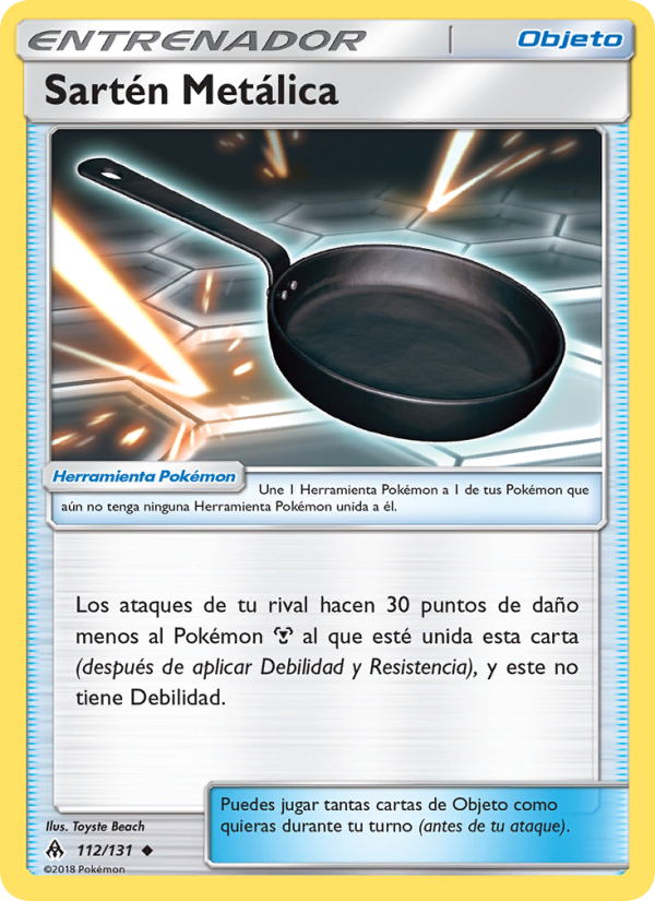 Sartén Metálica 112 — Luz Prohibida (Spanish Pokémon TCG card)