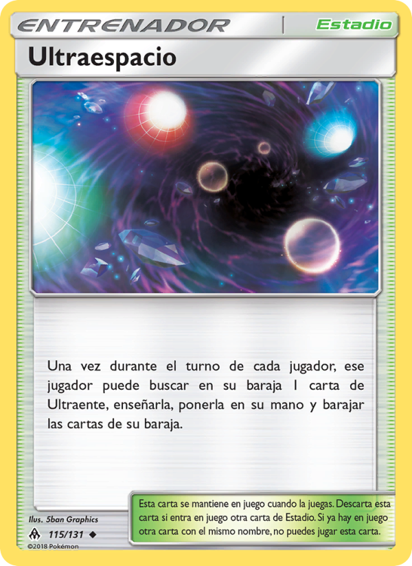 Ultraespacio 115 — Luz Prohibida (Spanish Pokémon TCG card)