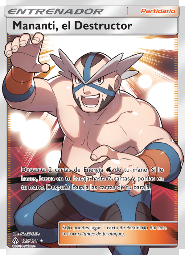 Mananti, el Destructor 129 — Luz Prohibida (Spanish Pokémon TCG card)