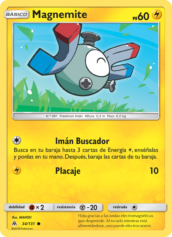 Magnemite 34 — Luz Prohibida (Spanish Pokémon TCG card)