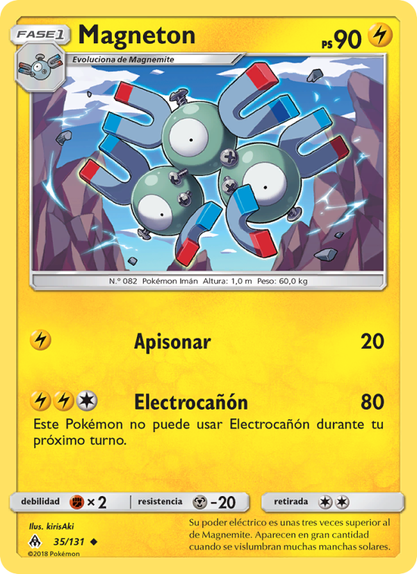 Magneton 35 — Luz Prohibida (Spanish Pokémon TCG card)