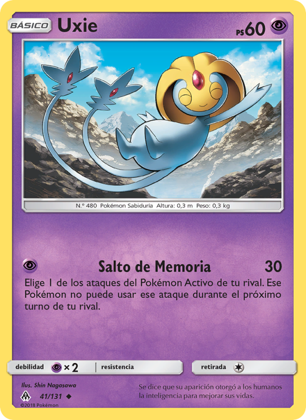 Uxie 41 — Luz Prohibida (Spanish Pokémon TCG card)