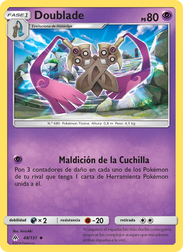 Doublade 48 — Luz Prohibida (Spanish Pokémon TCG card)