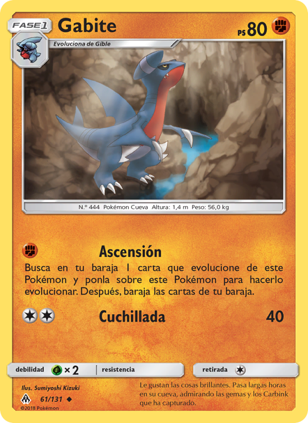 Gabite 61 — Luz Prohibida (Spanish Pokémon TCG card)