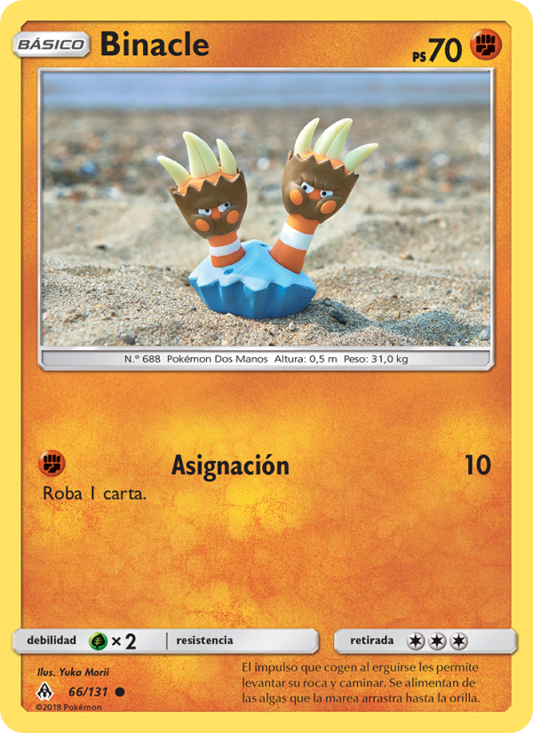 Binacle 66 — Luz Prohibida (Spanish Pokémon TCG card)