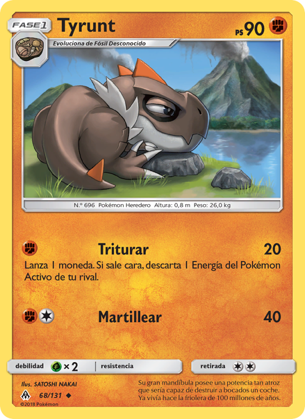 Tyrunt 68 — Luz Prohibida (Spanish Pokémon TCG card)