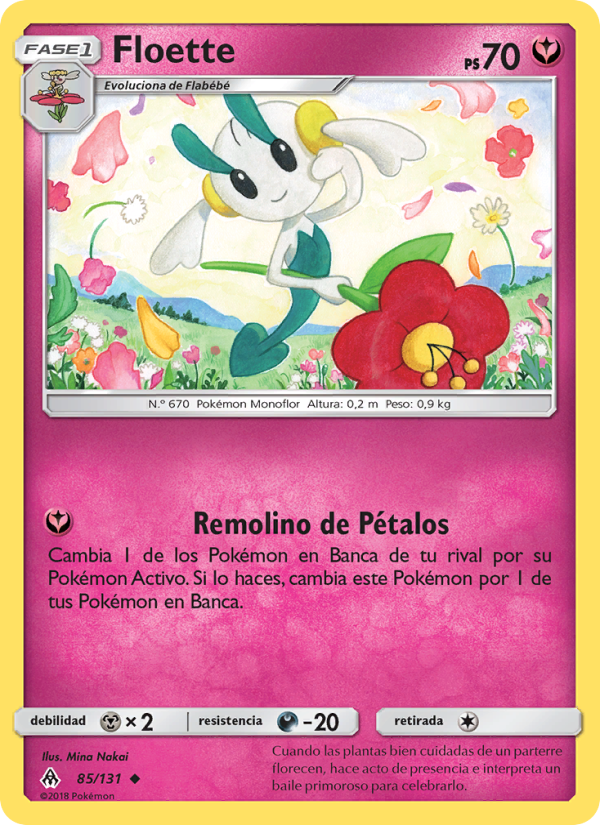 Floette 85 — Luz Prohibida (Spanish Pokémon TCG card)