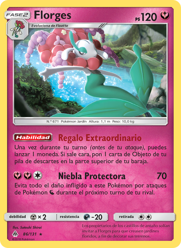 Florges 86 — Luz Prohibida (Spanish Pokémon TCG card)