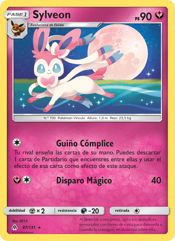 Sylveon 87 — Luz Prohibida (Spanish Pokémon TCG card)