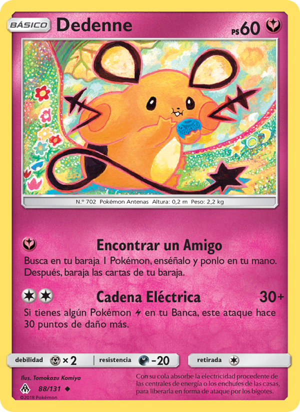 Dedenne 88 — Luz Prohibida (Spanish Pokémon TCG card)