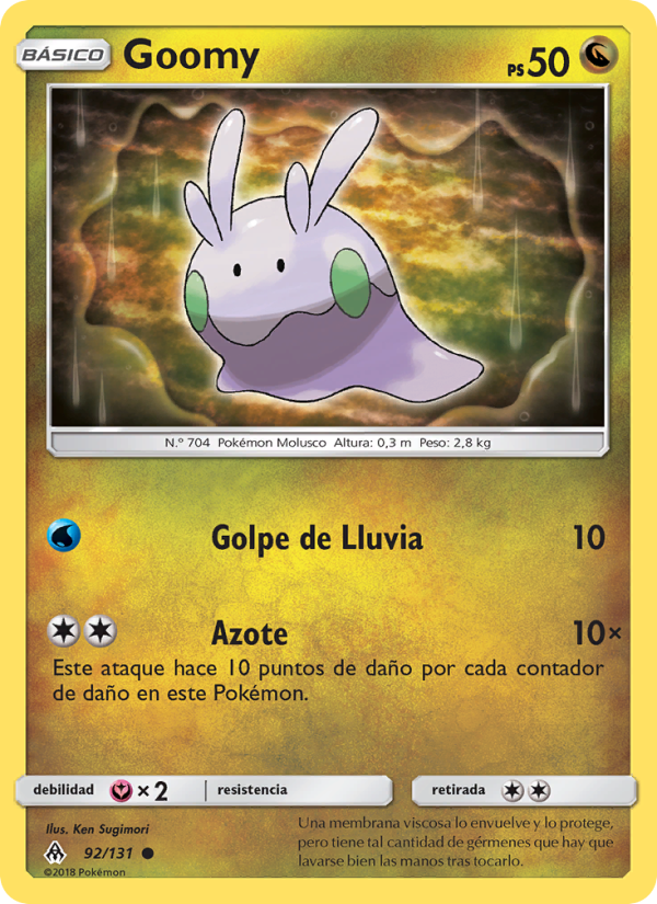 Goomy 92 — Luz Prohibida (Spanish Pokémon TCG card)