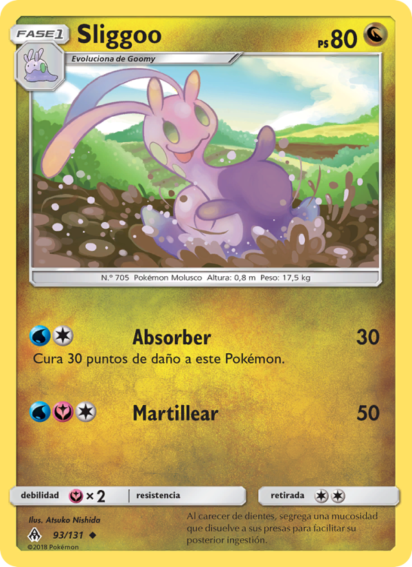 Sliggoo 93 — Luz Prohibida (Spanish Pokémon TCG card)