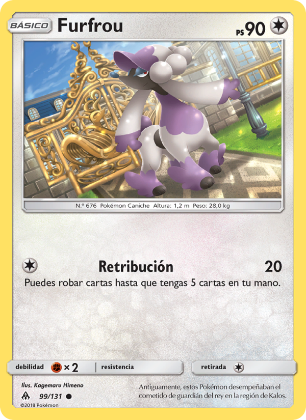 Furfrou 99 — Luz Prohibida (Spanish Pokémon TCG card)